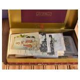 Box of Antique-Vintage Funeral Cards, Holiday