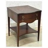 2 Drawer Leather Top Stand (mahogany) 20/22/26