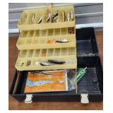 Tackle box with contents