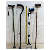Walking Sticks (3) & Grabbing/Reaching Tool