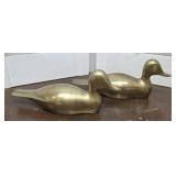 2 Heavy Brass Ducks