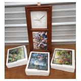 Clock with changeable inserts