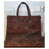 Nice expandable India carpet / tapestry bag