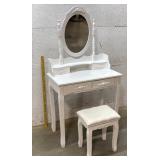 Vanity Makeup Dressing Table w/Stool 30/26/57