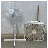 2 Working Floor Fans