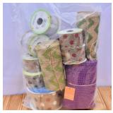 Lot of Burlap Ribbon