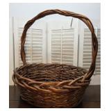 Huge wooden twisted basket