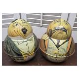 2  Roly Poly tobacco tins Chein Industries Inc