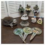 Garden decorations - little bird water baths,