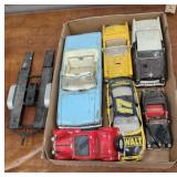 Die cast cars and trailer