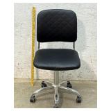 Chrome & Leather Office Chair