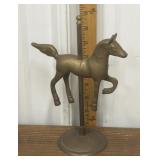 Brass carousel horse