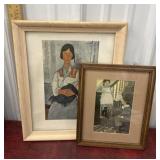Modigliani 'Gypsy Woman with Baby' and Ethel