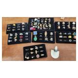 Costume jewelry rings - no displays