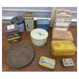 Advertising tins and boxes
