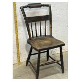 Early Plank Seat Halfback Chair