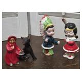 2pr salt & peppers - Red Riding Hood & Native