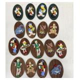 Christmas Disney plaster on wood decorations
