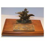 1980 Anheuser Busch Salesman's Desk Award Wood &