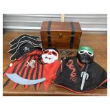 Pirate Treasure Chest with Costumes & Accessories