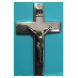 Vintage Funeral Nickel Plated Cast Metal Casket