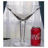 Vintage Huge Martini Stem Glass 10' tall 9' wide