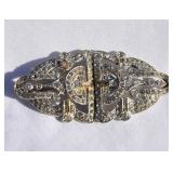 Art Deco Duette Clip-Brooch. WMCA