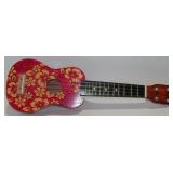 Ron Jon Surf Shop Ukulele Red Hibiscus Floral