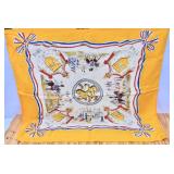 Vintage 1948 Dutch Queen Wilhelmina Jubilee Scarf