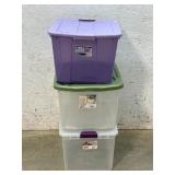Sterilite Storage Totes (3)