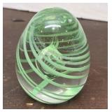 Green paperweight