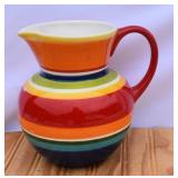 Pier 1 Striped Pitcher