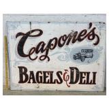 Capone's Bagel & Deli Sign 61/45 (wood)