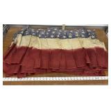 WOW aprx 70' Vintage American Flag bunting