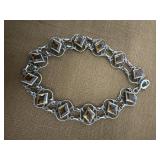 Sterling signed bracelet - topaz???