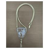 Whiting Davis Intaglio carving pendant necklace