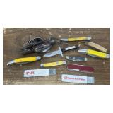 Pocket knives, box cutters