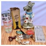 Vintage Barware & Advertising Beverage Lot