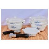 Vintage Corningware  Casseroles (2 lids), 2