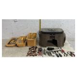 Tool Box Step Stool w/ 3 removable trays -