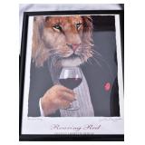 Vintage Roaring Red Chateau Lafayette Reneau