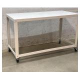 Enamel Top Roll Around Table 48/24/30