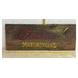 Indian Motorcycle Wood Sign 40/15