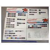 Automotive rack cards- 1991 Chevrolet colors