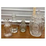 Cover biscuit jar, decanters etc