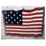 American Flag throw