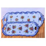 Pair of Portugal Pottery Hand Painted Ceramic