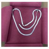 925 Signed Necklace And Bracelet In Case