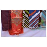 Designer Scarves-Silk, linen. 21x21, 18x18