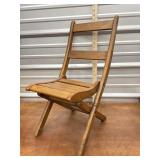 Antique child's folding chair